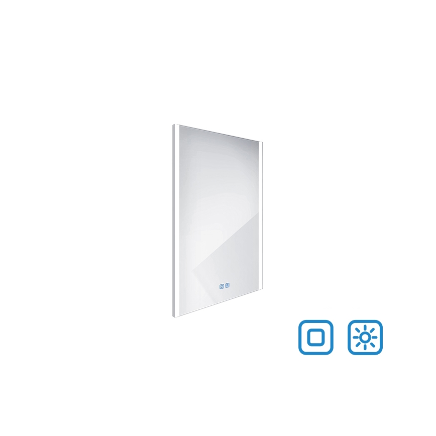 NIMCO ZP 11001VX - prigušiva LED kupatilsko ogledalo sa pozadinskim osvetljenjem LED/21W/230V 3000-6500K 70x50 cm IP44