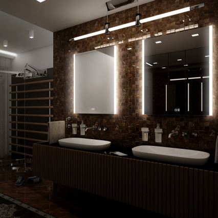 NIMCO ZP 11001VX - prigušiva LED kupatilsko ogledalo sa pozadinskim osvetljenjem LED/21W/230V 3000-6500K 70x50 cm IP44