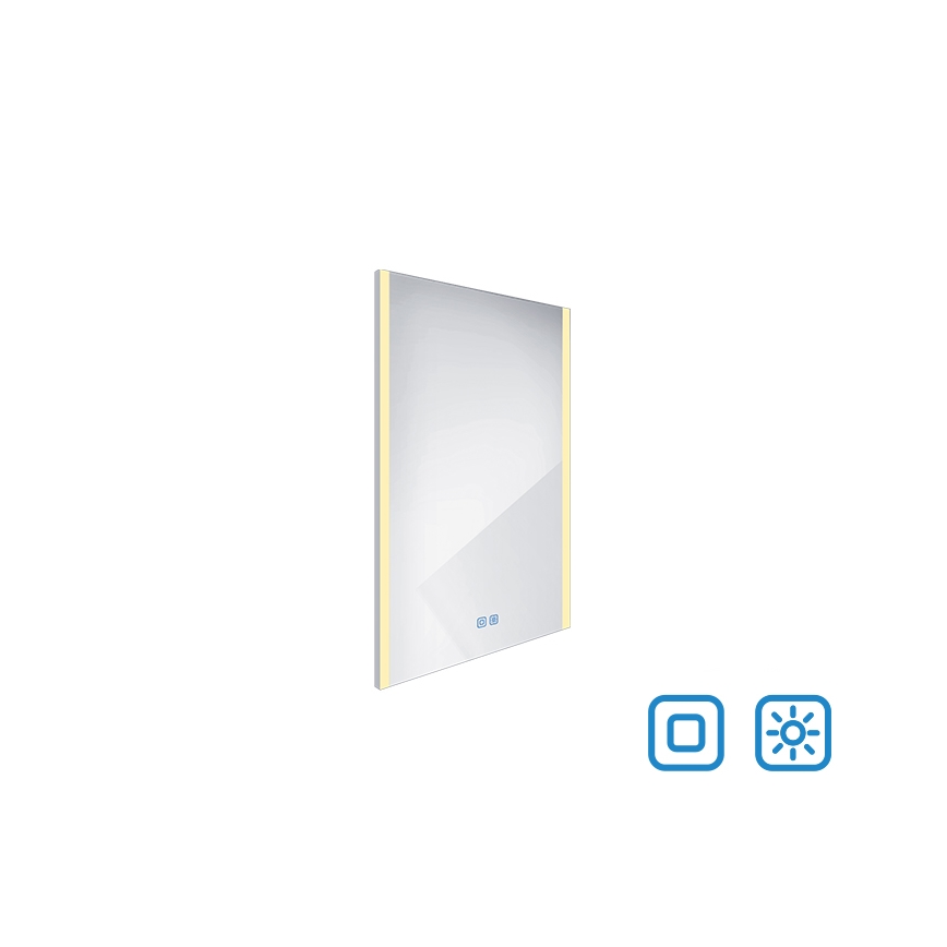 NIMCO ZP 11001VX - prigušiva LED kupatilsko ogledalo sa pozadinskim osvetljenjem LED/21W/230V 3000-6500K 70x50 cm IP44