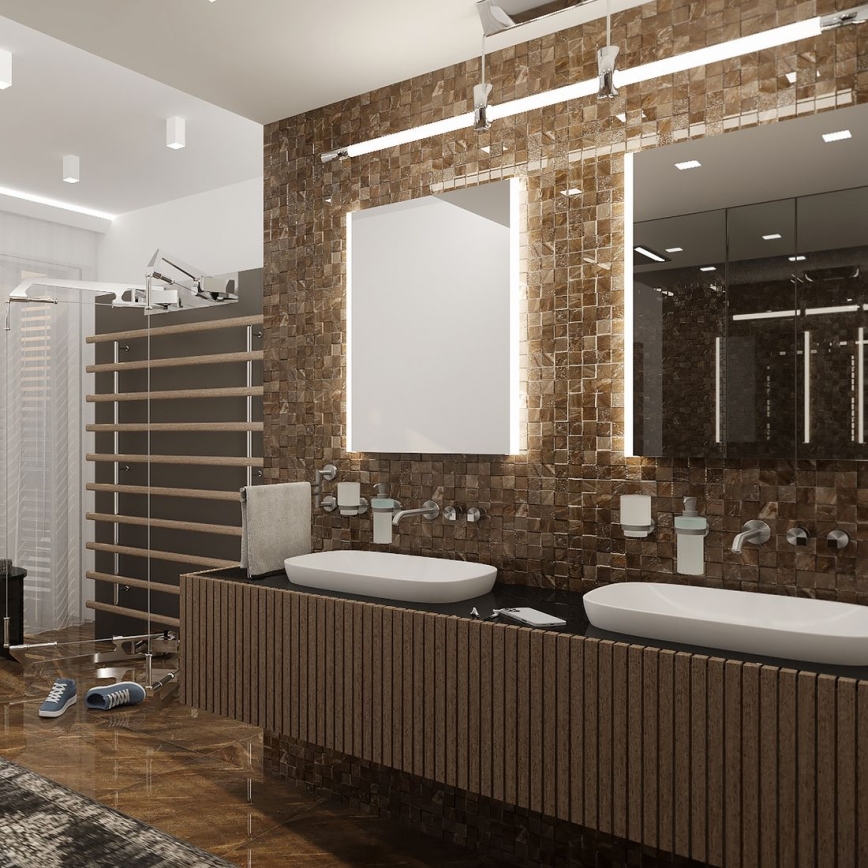 NIMCO ZP 11002 - LED ogledalo za kupatilo sa pozadinskim osvetljenjem LED/24W/230V 6500K 80x60 cm IP44