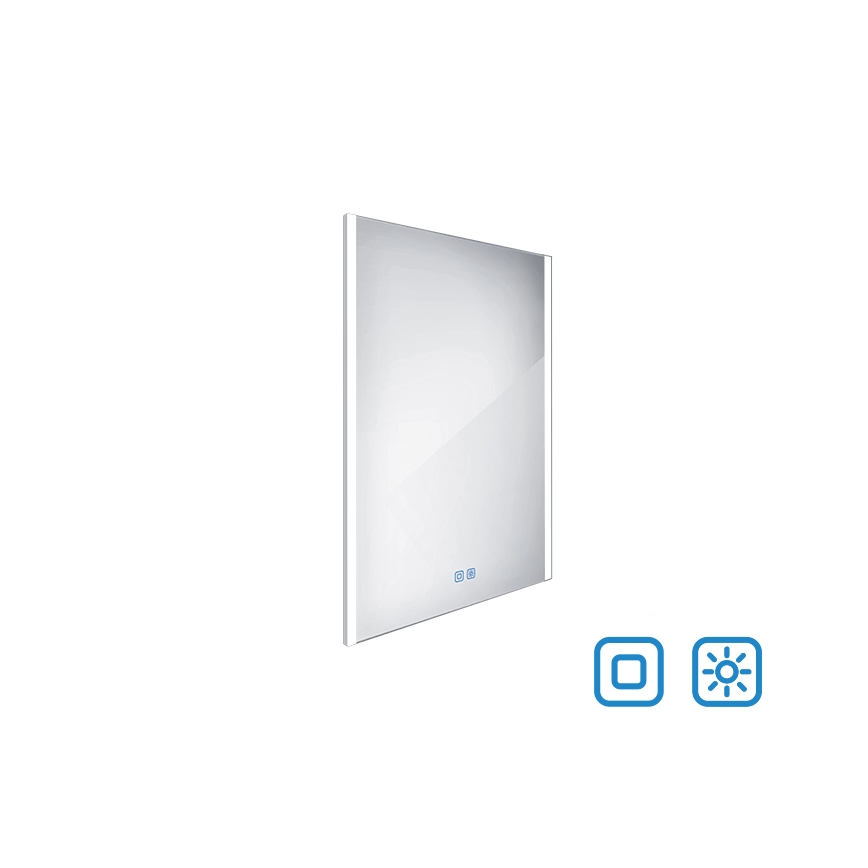 NIMCO ZP 11002VX - LED prigušiva ogledalo za kupatilo sa pozadinskim osvetljenjem LED/24W/230V 3000-6500K 80x60 cm IP44