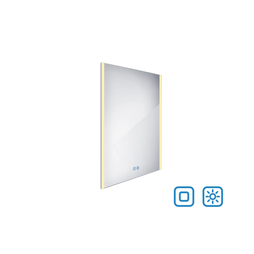 NIMCO ZP 11002VX - LED prigušiva ogledalo za kupatilo sa pozadinskim osvetljenjem LED/24W/230V 3000-6500K 80x60 cm IP44