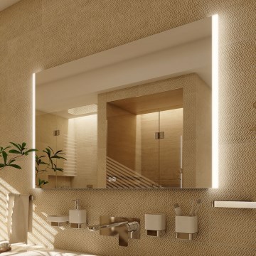 NIMCO ZP 11003VX - prigušiva LED ogledalo za kupatilo sa pozadinskim osvetljenjem/21W/230V 3000-6500K 70x80 cm IP44