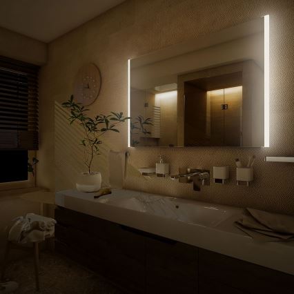 NIMCO ZP 11019 - LED ogledalo za kupatilo sa pozadinskim osvetljenjem LED/21W/230V 6500K 70x90 cm IP44