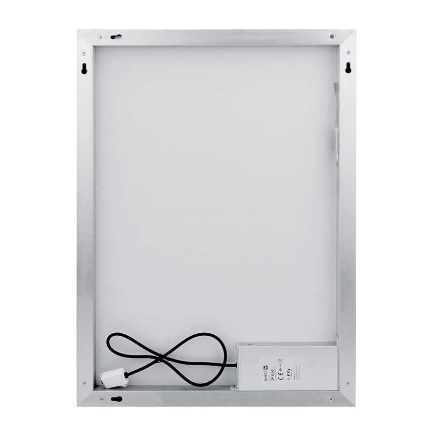 NIMCO ZP 13002VX - prigušiva LED ogledalo za kupatilo sa pozadinskim LED osvetljenjem/41W/230V 3000-6500K 80x60 cm IP44