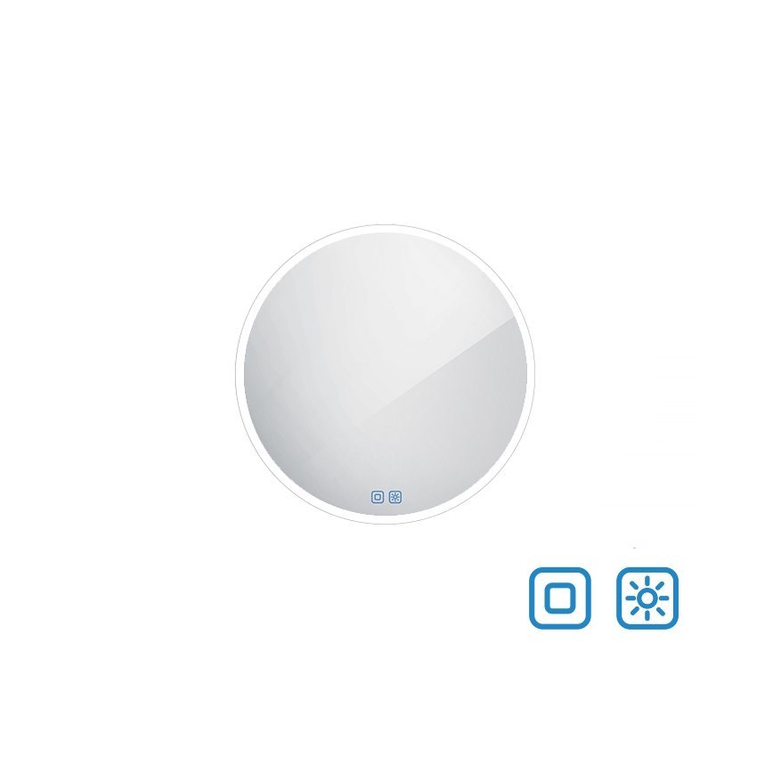 NIMCO ZP 26000RVX - LED prigušiva ogledalo za kupatilo sa pozadinskim LED osvetljenjem LED/26W/230V 3000-6500K prečnika 60 cm IP44