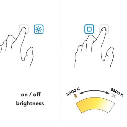 NIMCO ZP 26000RVX - LED prigušiva ogledalo za kupatilo sa pozadinskim LED osvetljenjem LED/26W/230V 3000-6500K prečnika 60 cm IP44