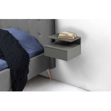 Noćni ormarić AVA sivi