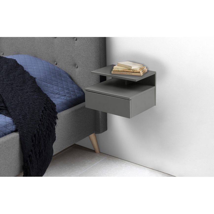 Noćni ormarić AVA sivi