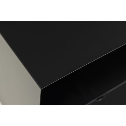 Noćni ormarić BEKIM sa mogućnošću montaže na zid, crni