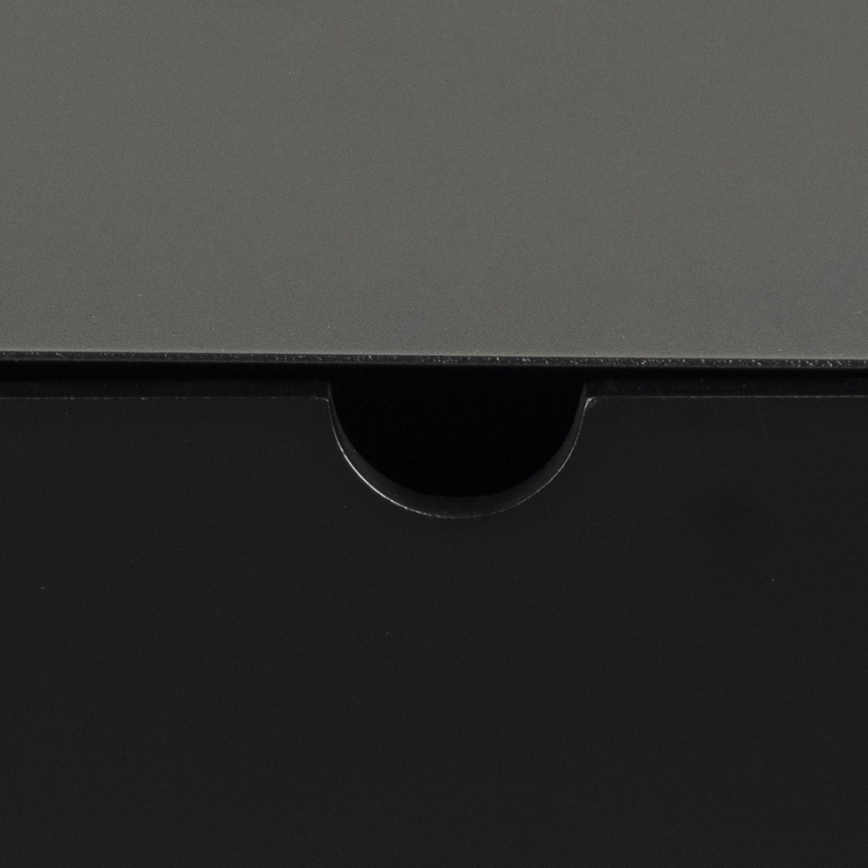 Noćni ormarić BEKIM sa mogućnošću montaže na zid, crni