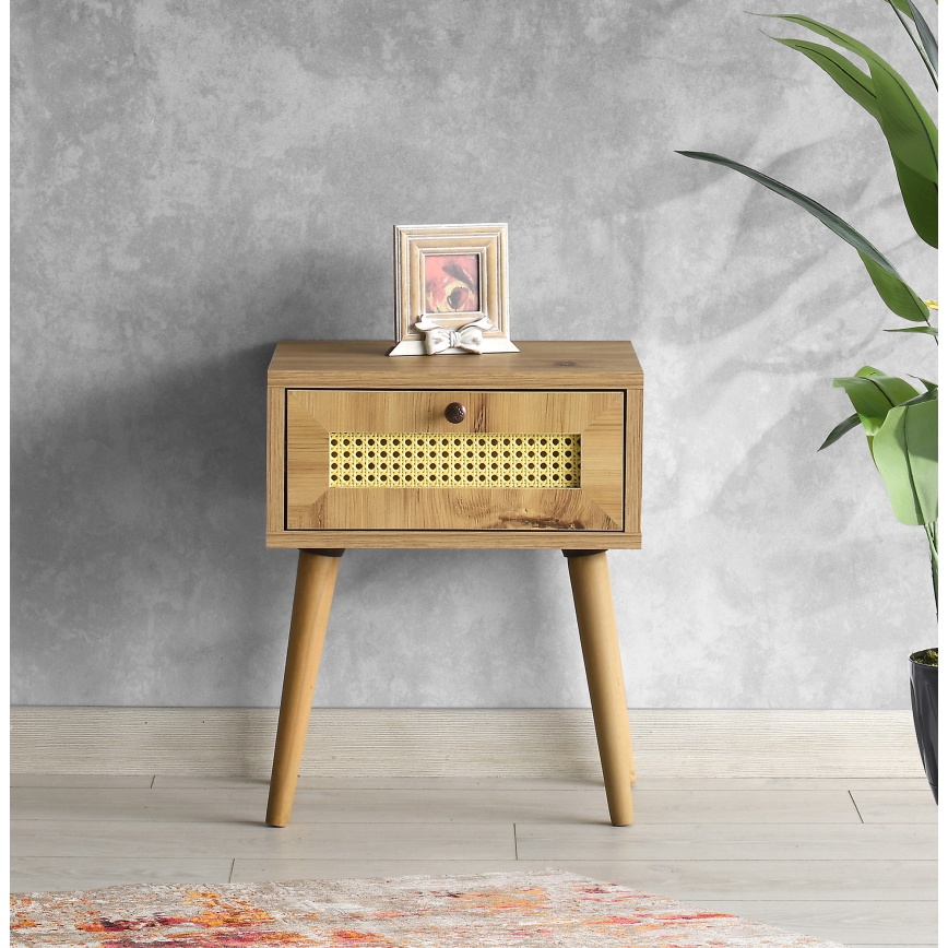 Noćni ormarić EUROMOS 50x40 cm braon