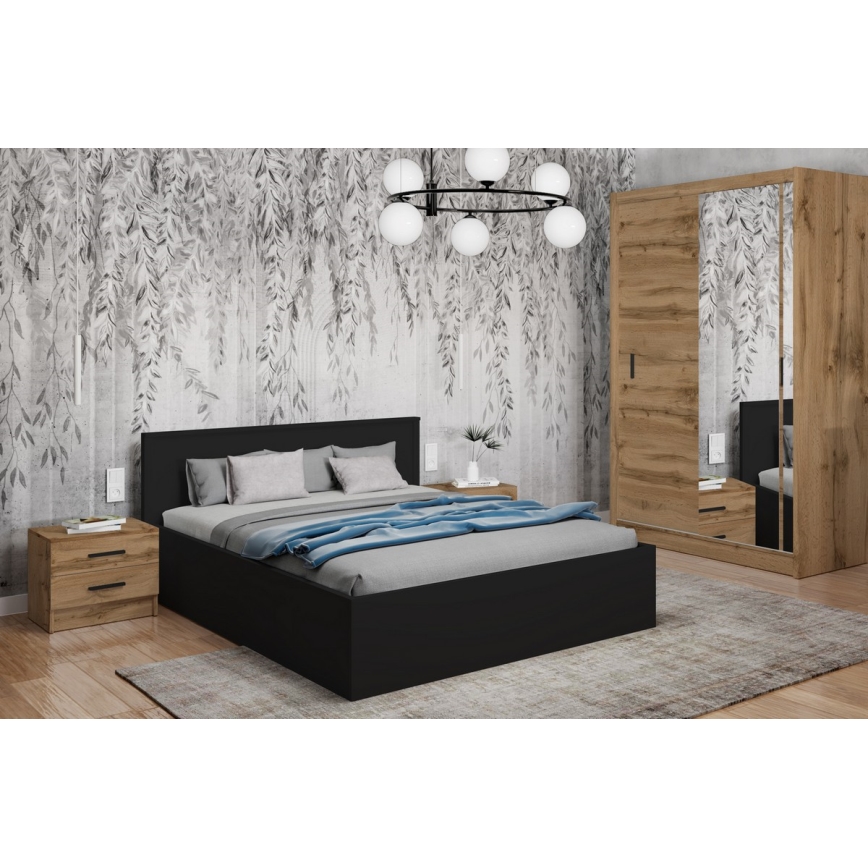 Noćni ormarić TOD, hrast Wotan