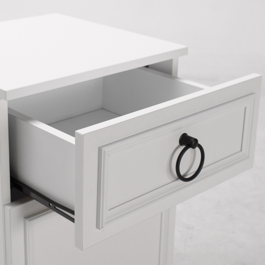 Noćni stočić 63x40 cm beo