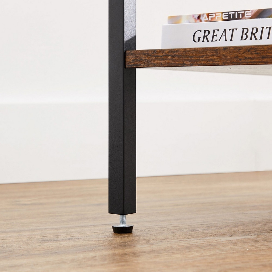 Noćni stočić ARIN braon/crna