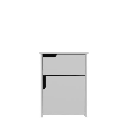 Noćni stočić ASRA 60x45 cm beo