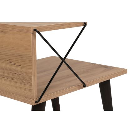 Noćni stočić CROSS 55x50 cm braon