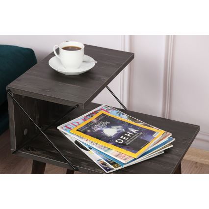 Noćni stočić CROSS 55x50 cm braon