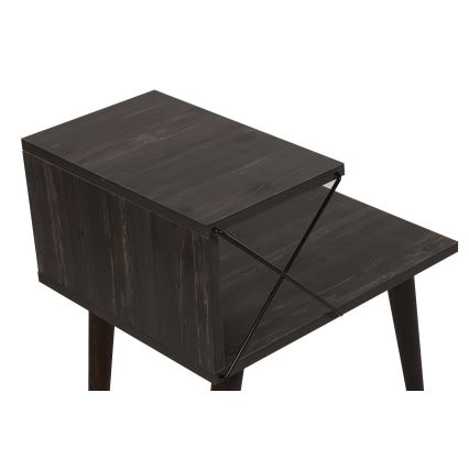 Noćni stočić CROSS 55x50 cm braon