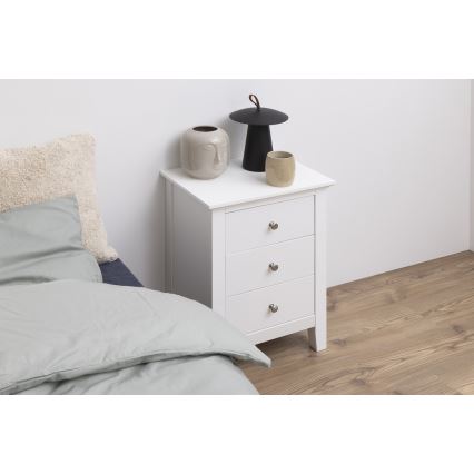 Noćni stočić LARA, beli