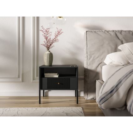Noćni stočić LUE, crni