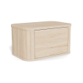 Noćni stočić MADERA 46x30 cm beli hrast
