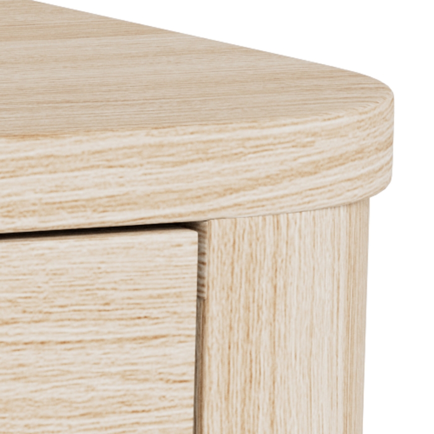 Noćni stočić MADERA 46x30 cm beli hrast