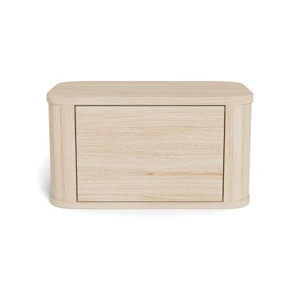Noćni stočić MADERA 46x30 cm beli hrast