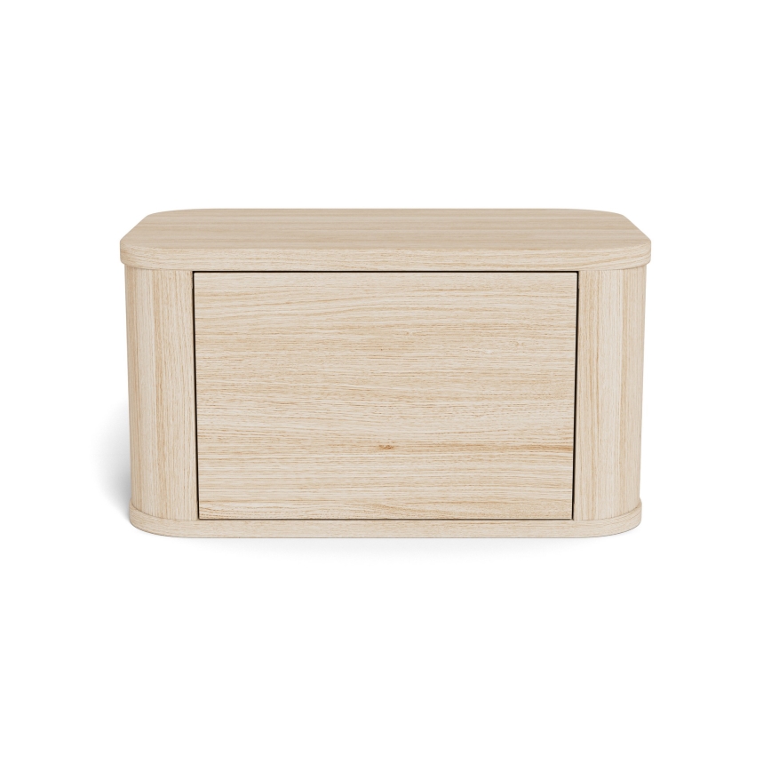 Noćni stočić MADERA 46x30 cm beli hrast