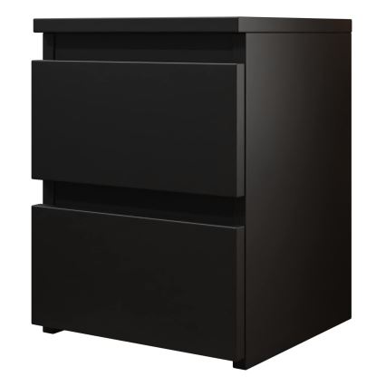 Noćni stočić MALWA 40x40 cm mat crne boje