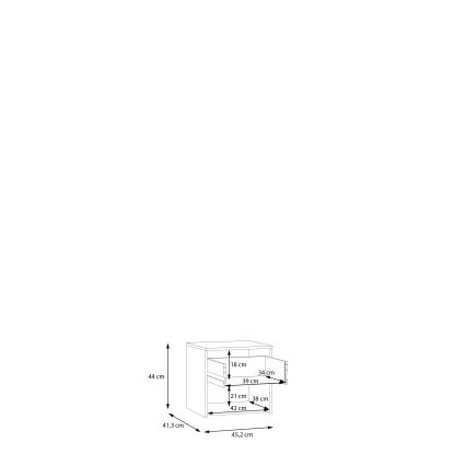 Noćni stočić PANO bež