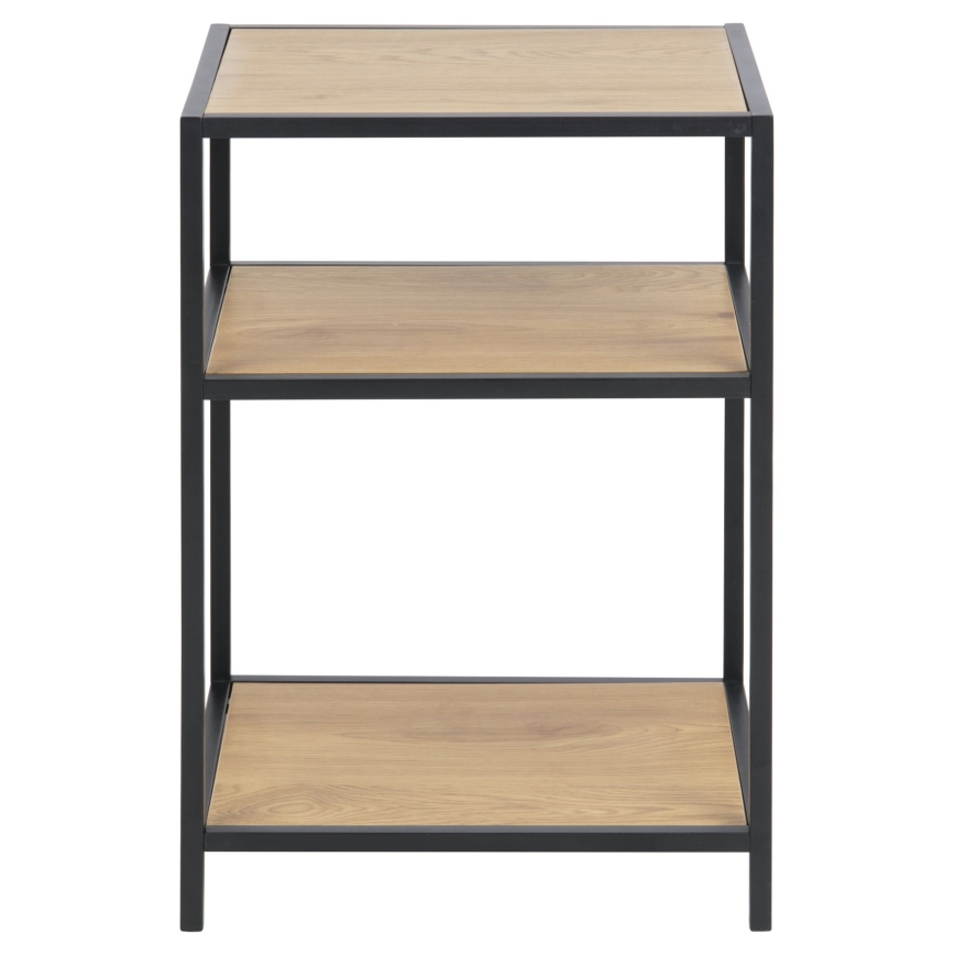 Noćni stočić SARON hrast/crna