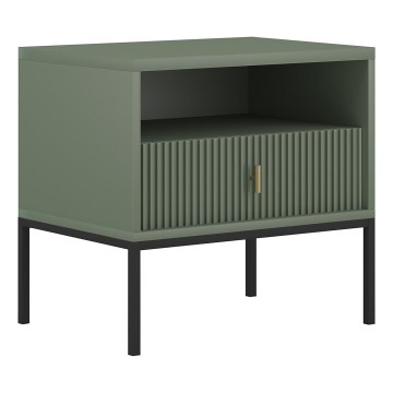 Noćni stočić SUE zelena/crna