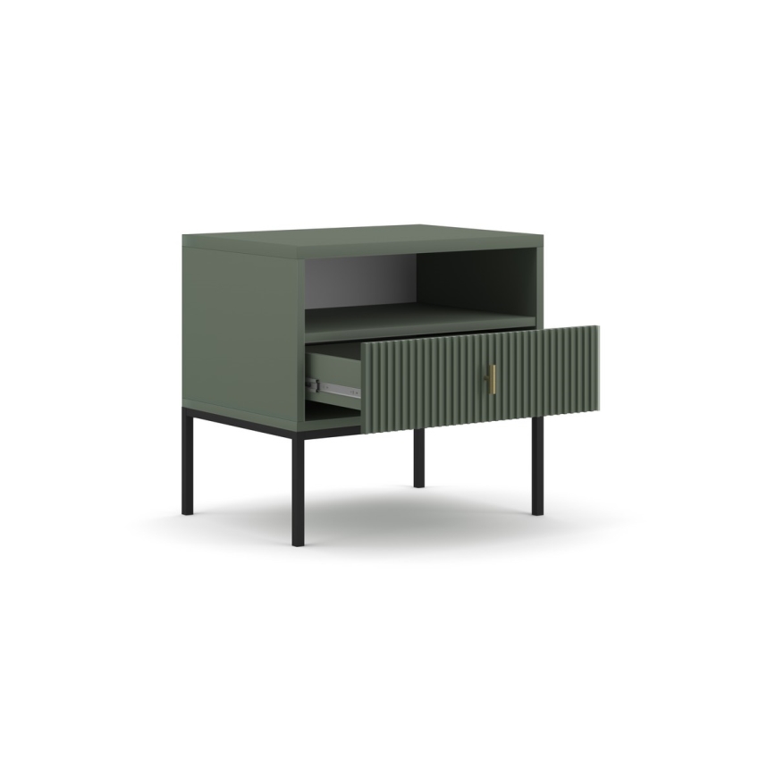 Noćni stočić SUE zelena/crna