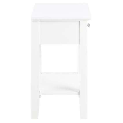 Noćni stolić LARA, beo