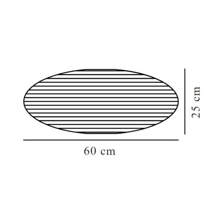 Nordlux - Abažur za luster VILLO E27, prečnika 60 cm, siva