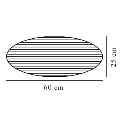 Nordlux - Abažur za luster VILLO E27 prečnik 60 cm plava
