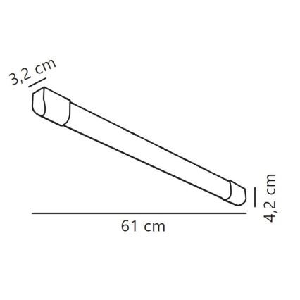Nordlux - ARLINGTON LED fluorescentna svetiljka LED/10W/230V 61 cm