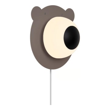 Nordlux - Dečije zidno svetlo BRUNA BEAR 1xE14/25W/230V meda
