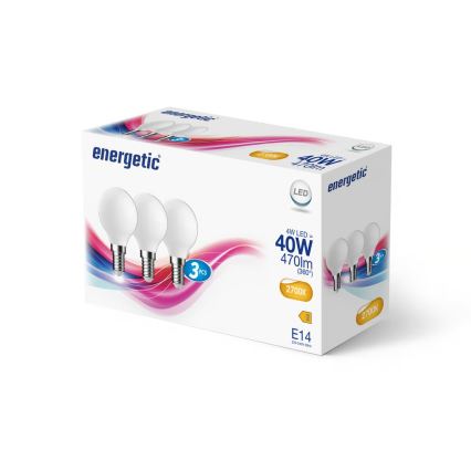 Nordlux - Komplet od 3 LED sijalice G45 E14/4W/230V 2700K