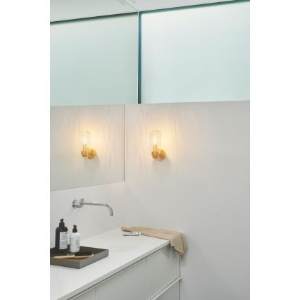 Nordlux - Kupatilsko zidno svetlo TUTAN 1xE14/25W/230V IP44 mesing