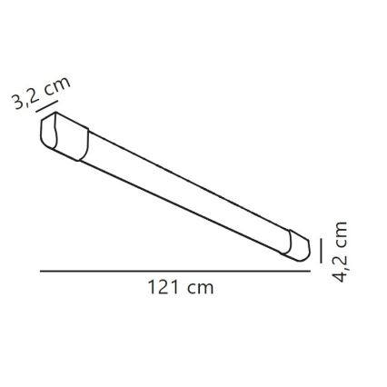 Nordlux - LED fluorescentna svetiljka ARLINGTON LED/18W/230V 121 cm