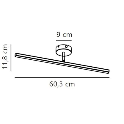 Nordlux - LED osvetljenje za kupatilsko ogledalo IP LED/7,2W/230V IP44 60 cm mat hrom