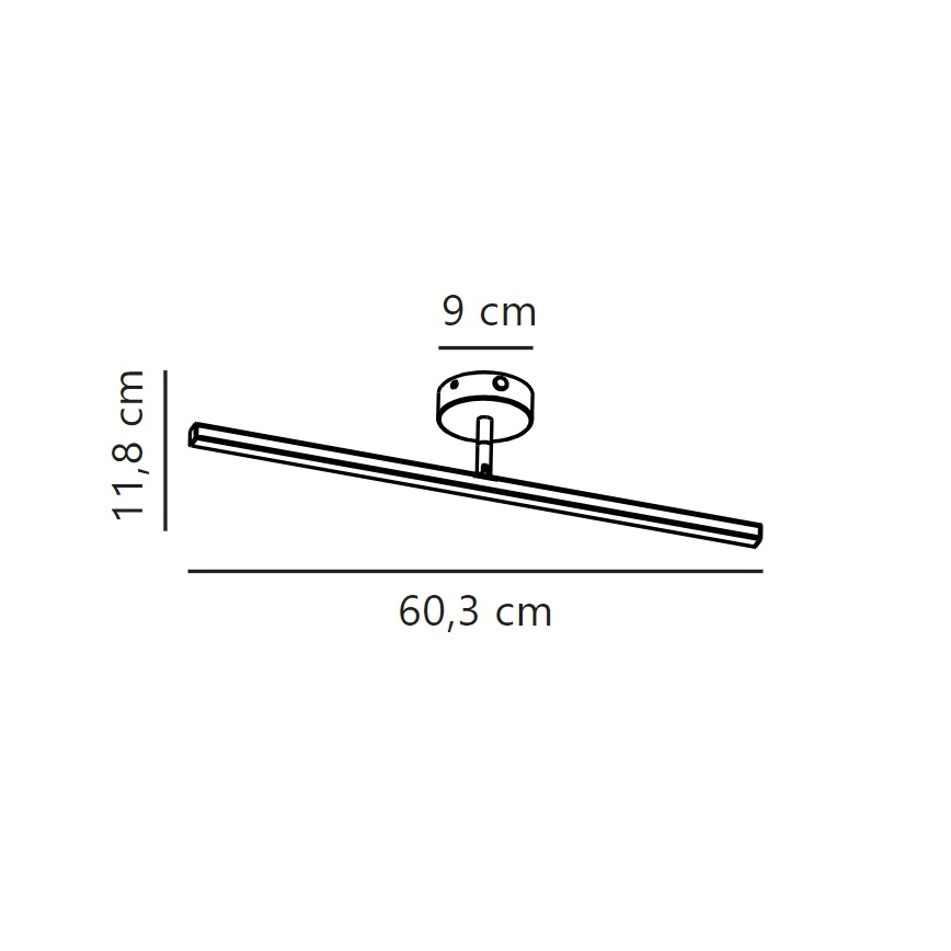 Nordlux - LED osvetljenje za kupatilsko ogledalo IP LED/7,2W/230V IP44 60 cm mat hrom