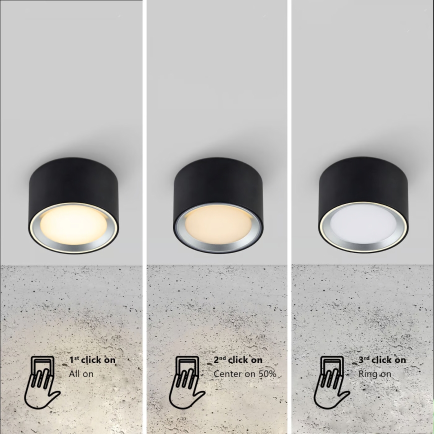 Nordlux - LED prigušiva kupatilska reflektorska svetiljka LANDON LED/6,5W/230V IP44 crna