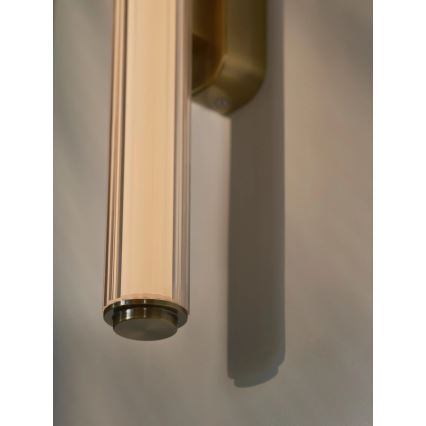 Nordlux - LED prigušiva zidna lampa za kupatilo VIRELLE LED/12W/230V 3000/4000K IP44 mesing