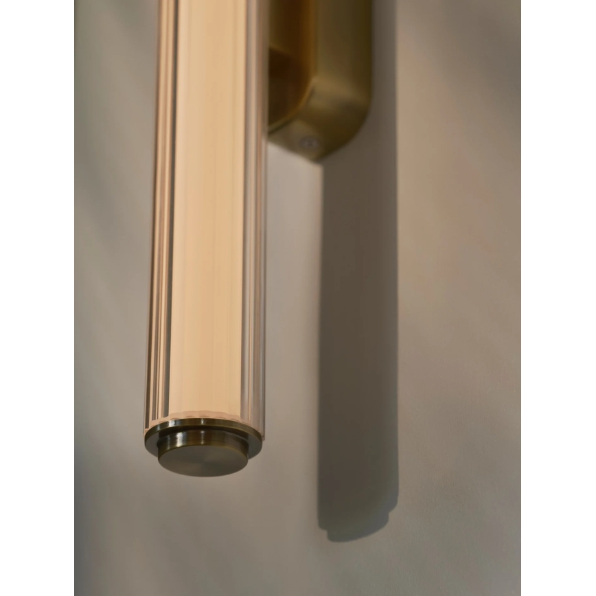 Nordlux - LED prigušiva zidna lampa za kupatilo VIRELLE LED/12W/230V 3000/4000K IP44 mesing