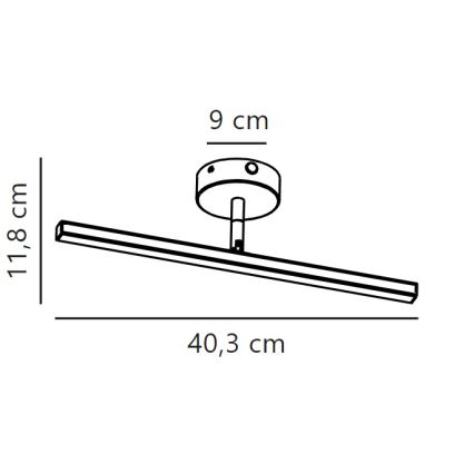 Nordlux - LED osvetljenje za ogledalo u kupatilu LED/6,2W/230V IP44 40 cm belo