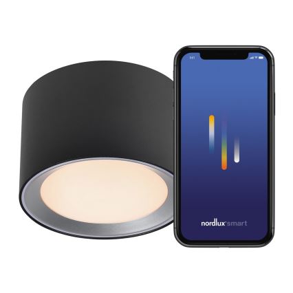 Nordlux - LED prigušiva kupatilsko ugradno spot svetlo LANDON SMART LED/8W/230V 2700-6500K IP44 crna