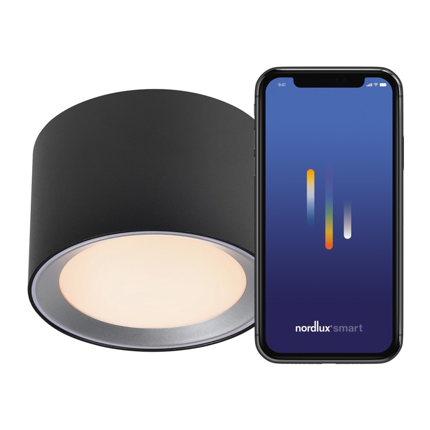 Nordlux - LED prigušiva kupatilsko ugradno spot svetlo LANDON SMART LED/8W/230V 2700-6500K IP44 crna